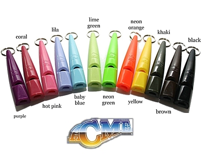 Dog Whistle Acme 211 1/2, various colors.