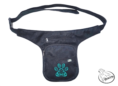 Bracco Hip Bag, waist bag or over shoulder bag - turquoise INDIAN PAW