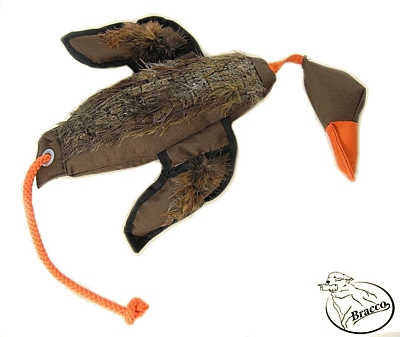 Bracco Pro Duck Dummy with  Feathers, floating-250 g- 1000 g. 