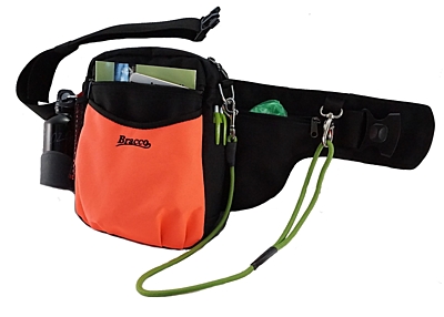 Bracco dog training belt Multi, black/orange