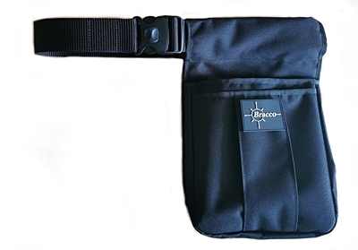 Bracco Gürtel für die Ausbildung mit der Tasche, schwarz – verschiedene Größen