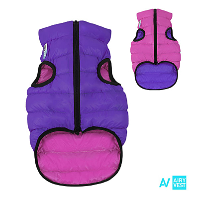Airy Vest bunda pro psy růžová/fialová- různé velikosti