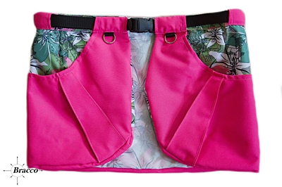 Bracco Active Skirts- different sizes, signal pink/flowers