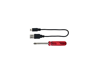 Svítící kroužek USB na krk M-L 45 cm/7 mm žlutý