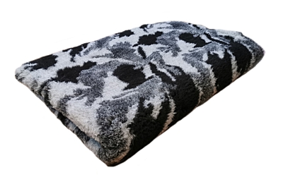 Blanket for the dog, Vetbed Premium quality 30 mm, grey - camo motif, various sizes