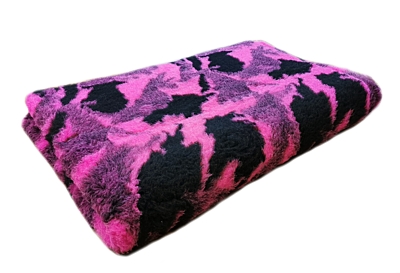 Blanket for the dog, Vetbed Premium quality 30 mm, pink - camo motif, various sizes