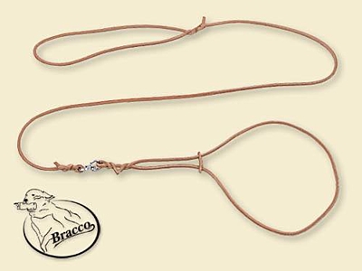 Bracco show leather leash for dog, different diameters and colors.