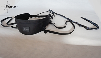 Bracco-Gürtel für Dogtrekking, Canicross, Jogging, Schwarz - verschiedene Größen.