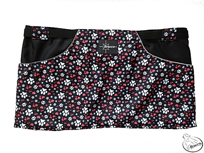 Bracco Active Skirts- different sizes, black/paws+heart