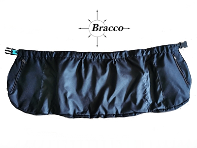 Bracco Aktivní Sukně- různé velikosti, černá/tyrkys tlapky