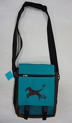 Bracco-Tasche für Training und andere Aktivitäten, Größe S, braun/türkis -labrador retriever