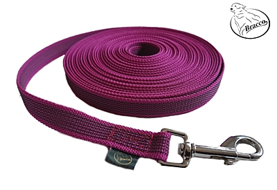 Bracco check cords with anti-slip, different lengths and types, purple.